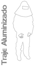 Traje aluminizado